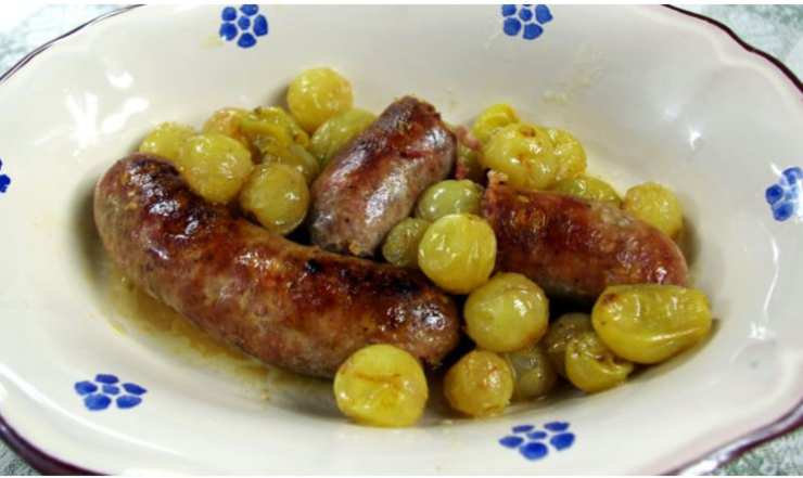 ricetta originale uva salsiccia