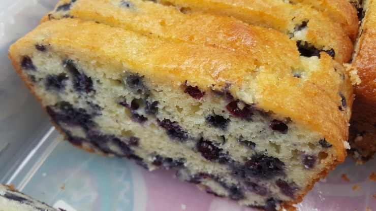 plumcake mirtilli