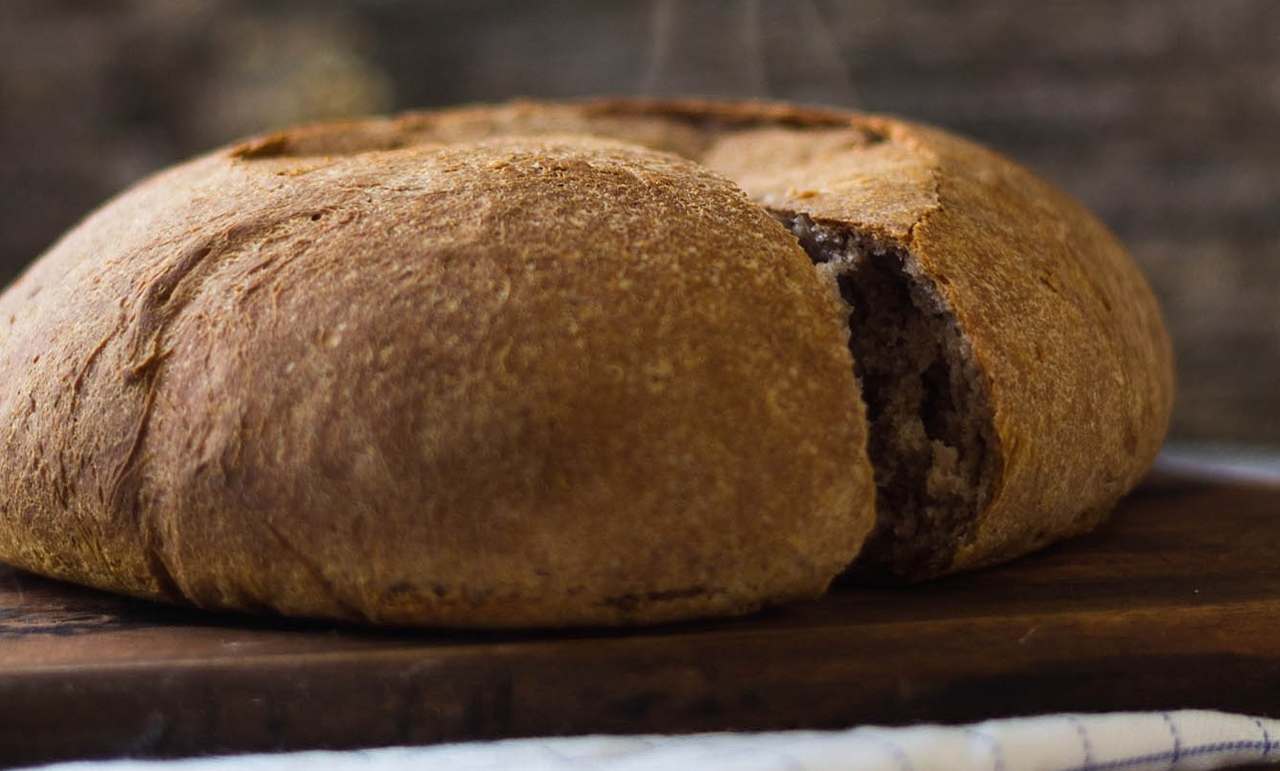 pane integrale senza impasto