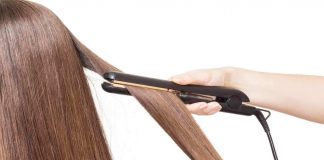 pulire la piastra dei capelli