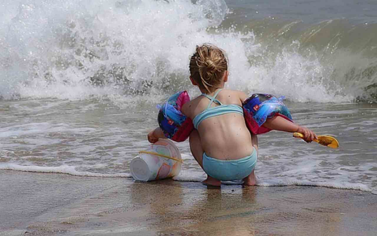 merende spiaggia bambini