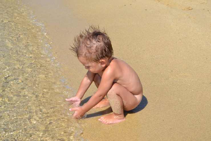 bimbi al mare 