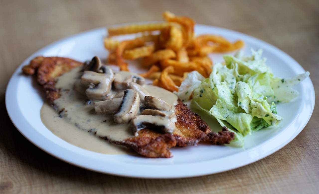 pollo con funghi