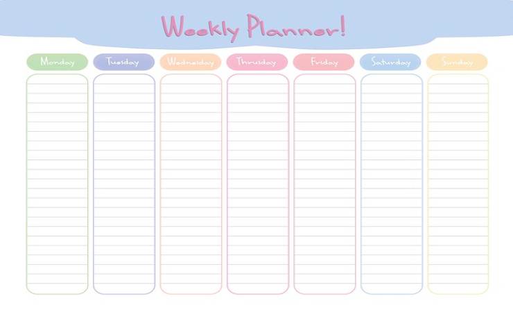 planner pulizie