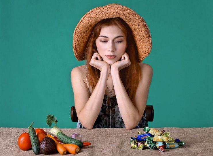 ragazza a dieta