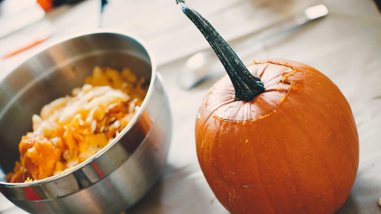 pasta con la zucca rossa