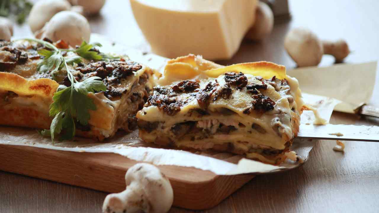 lasagna ai funghi