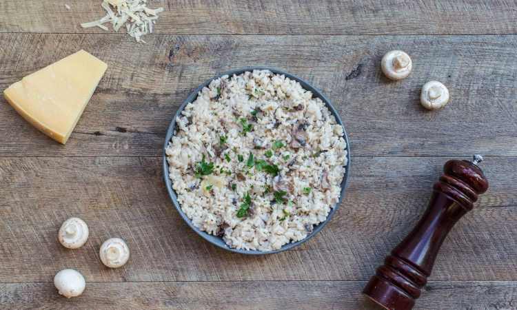 Risotto mirtilli e taleggio