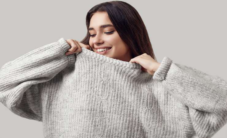 prurito maglione lana