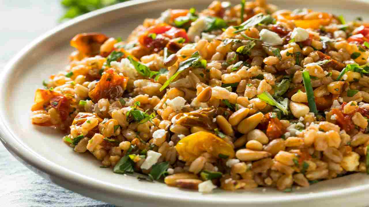 insalata farro e piselli