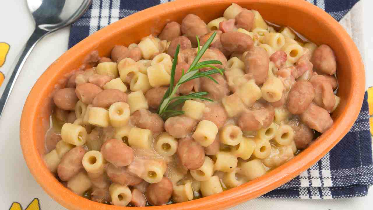 passaggio pasta e fagioli