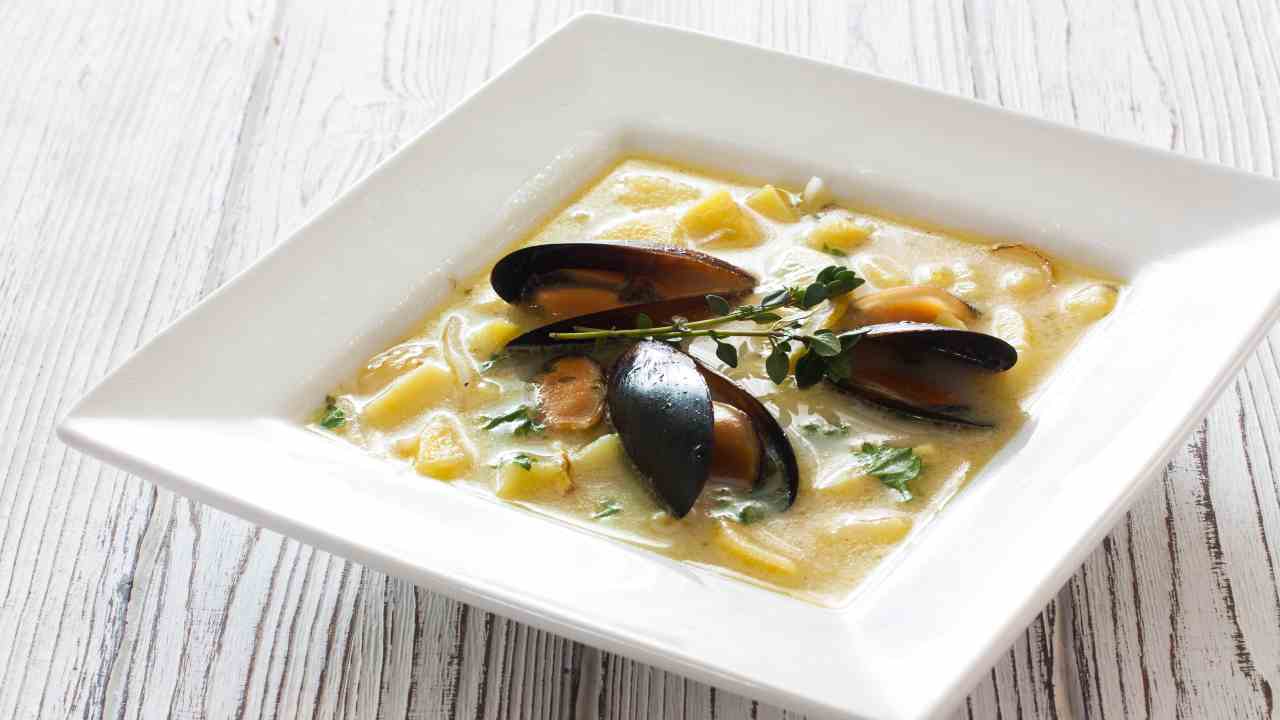 cozze piatto cremoso