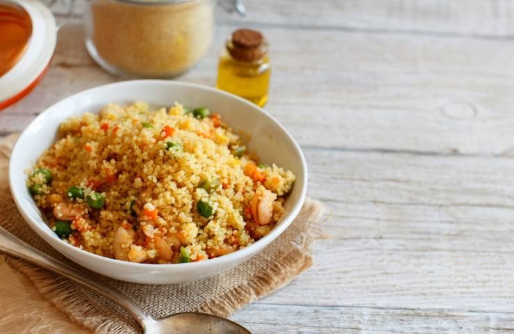 cous cous gamberetti menta