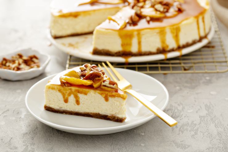 ricetta cheesecake mele