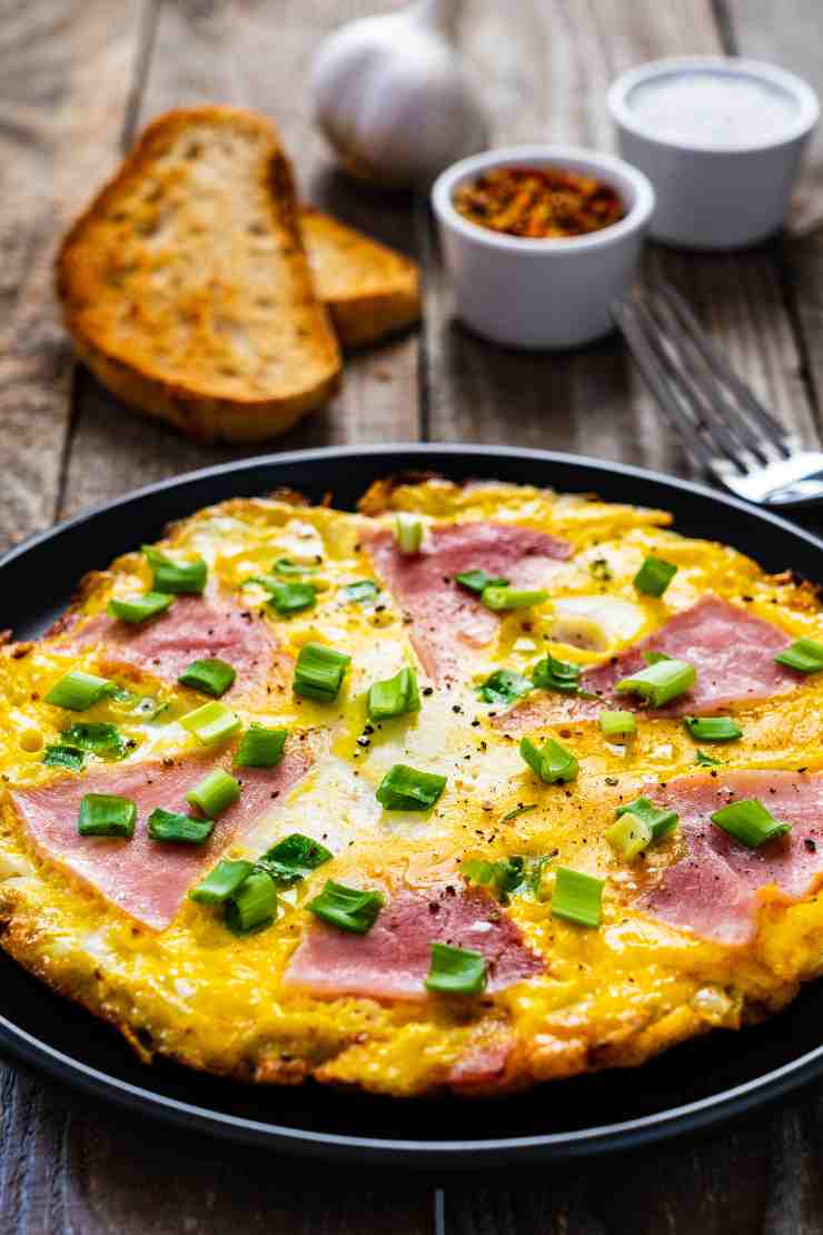 frittata al prosciutto