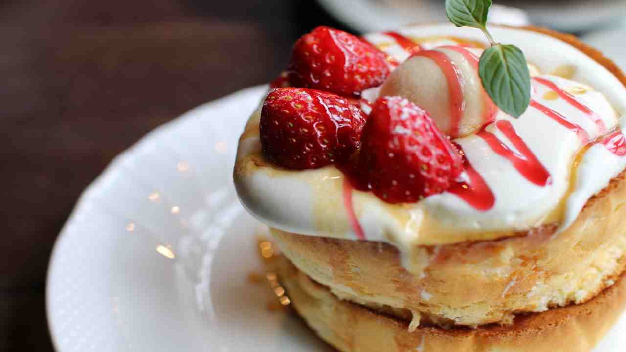 pancake fragole