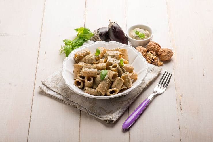 pasta pesto melanzane