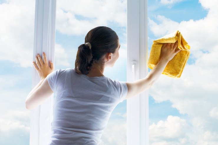 pulire bene vetrata