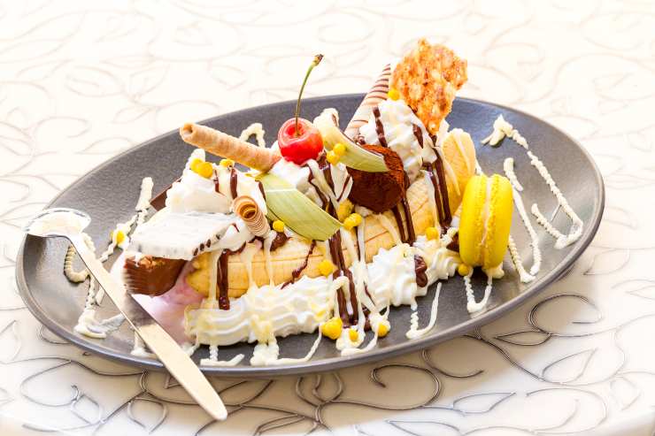 ricetta banana split