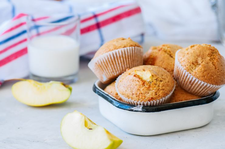 muffin banana e fragola