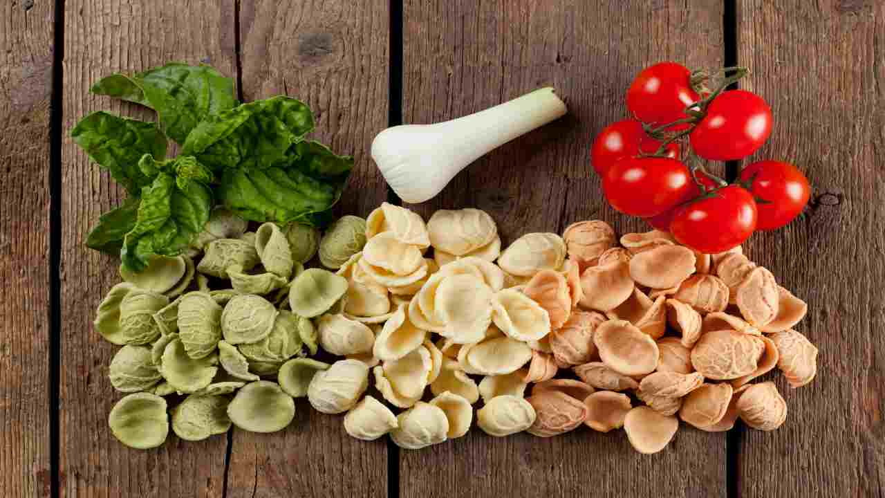 orecchiette tricolore