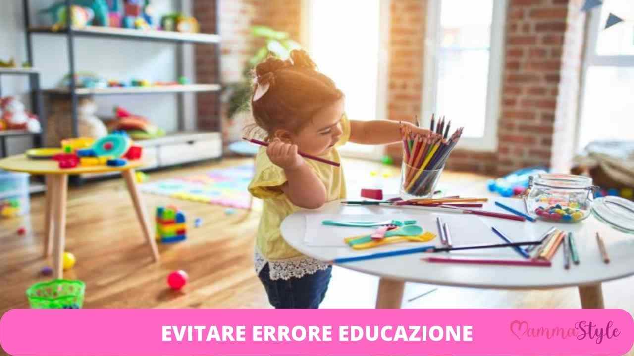 errore educare figlio