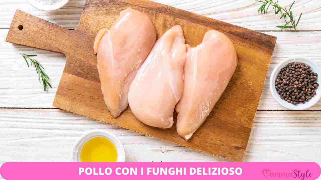 pollo funghi