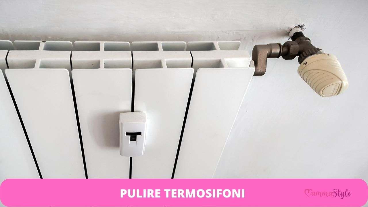 pulire termosifoni