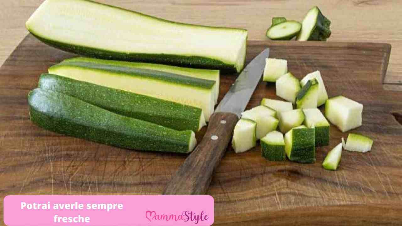 conservare zucchine stagione