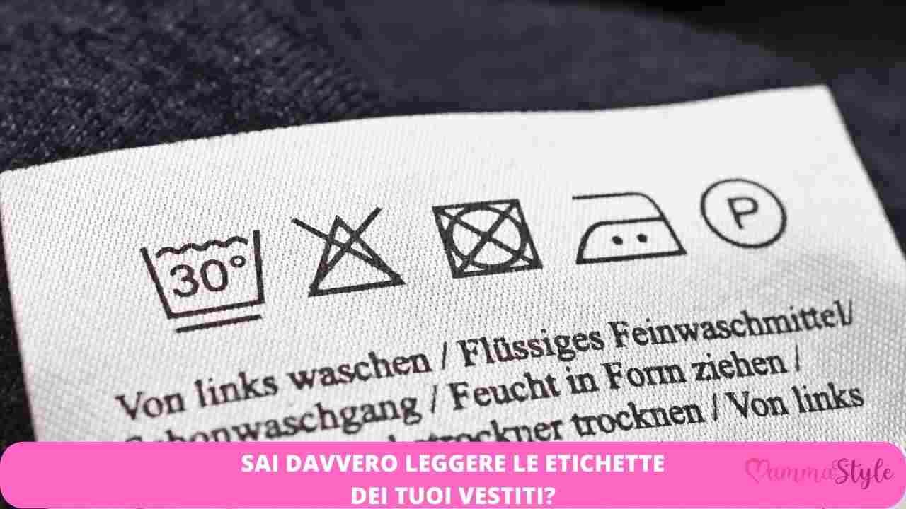 etichette indumenti