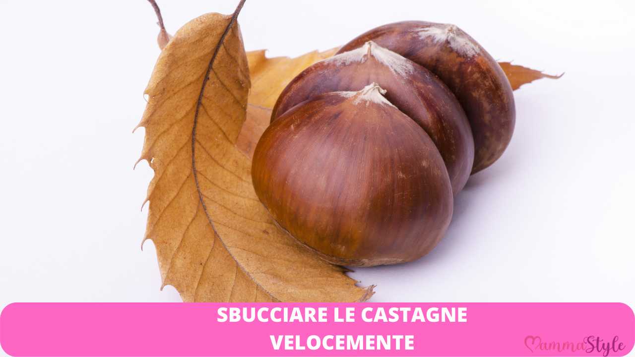 sbucciare castagne