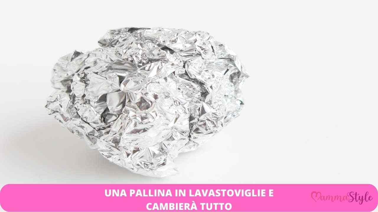 carta argentata lavastoviglie