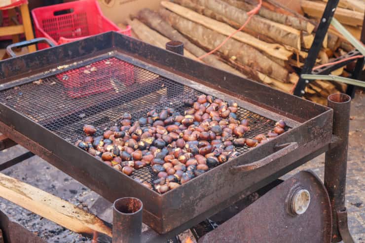 mangiare castagne vicino roma