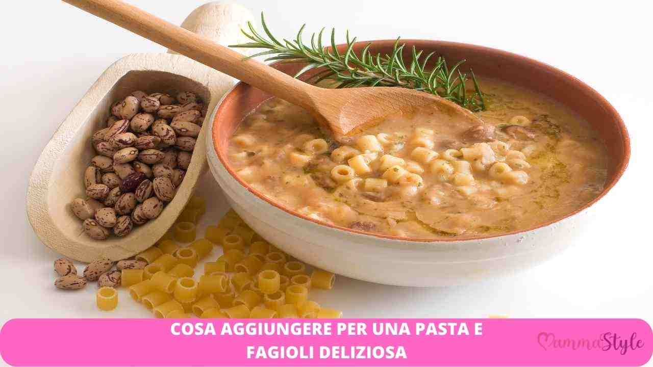 pasta fagioli diversa