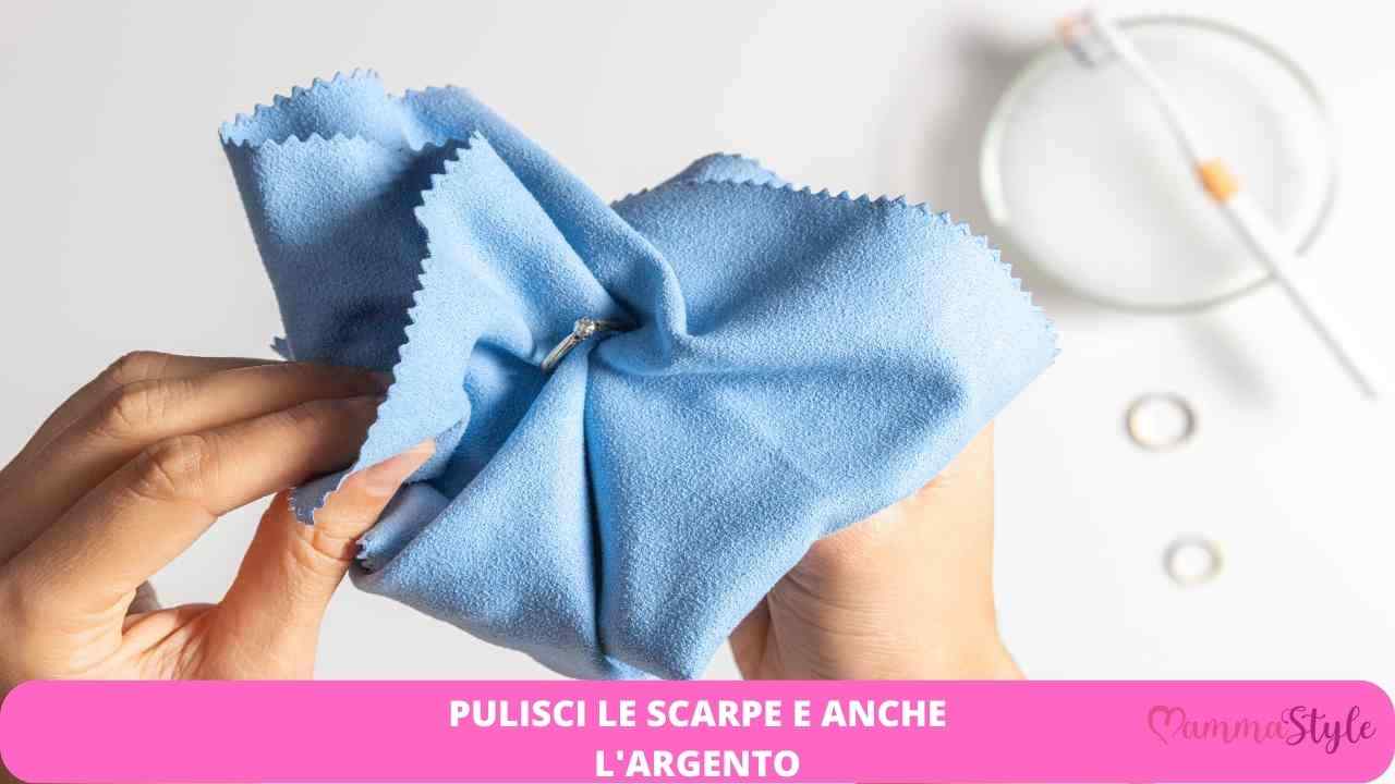 scarto scarpe argento