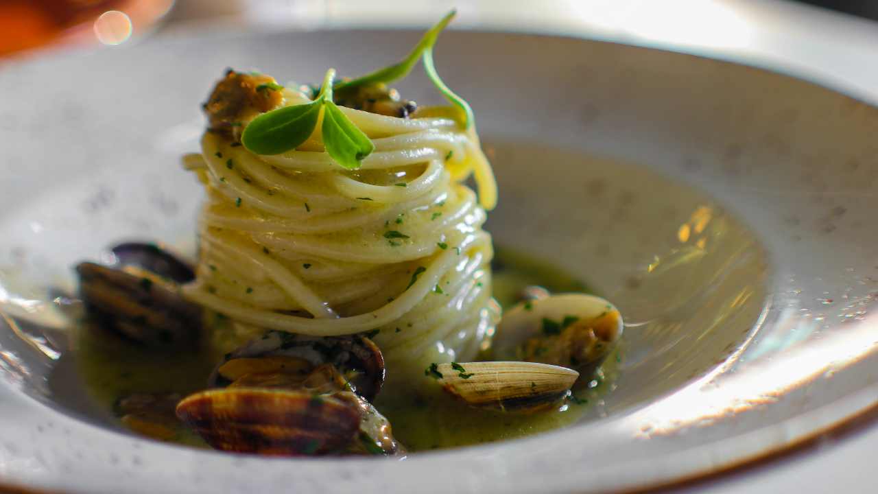 spaghetti vongole cremosi