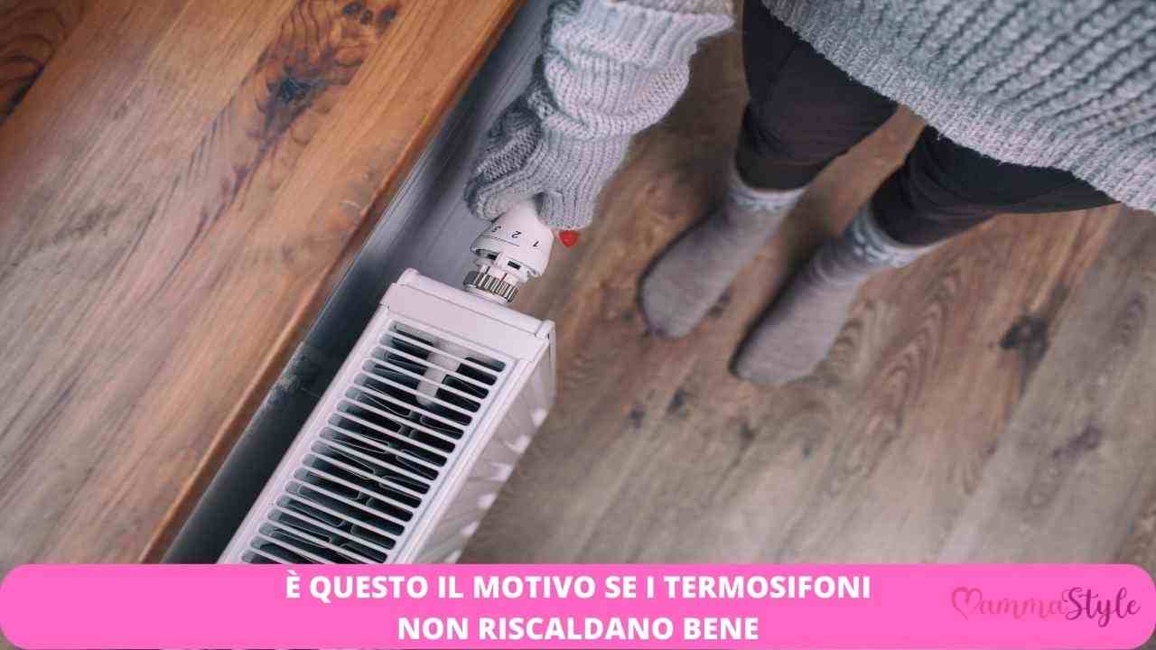 termosifoni non riscaldano