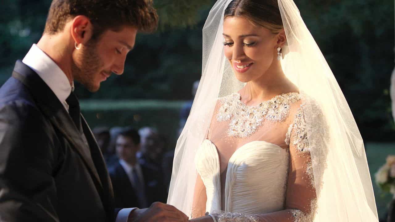 Belen Rodriguez vestito matrimonio 