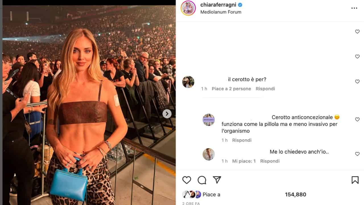 Chiara Ferragni 4 dose vaccino cerotto 