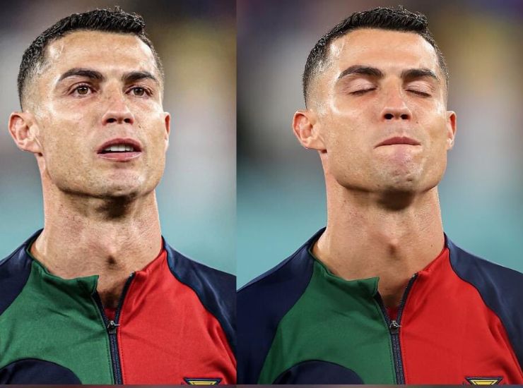 Cristiano Ronaldo lacrime Portogallo