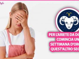 Ariete settimana d'oro