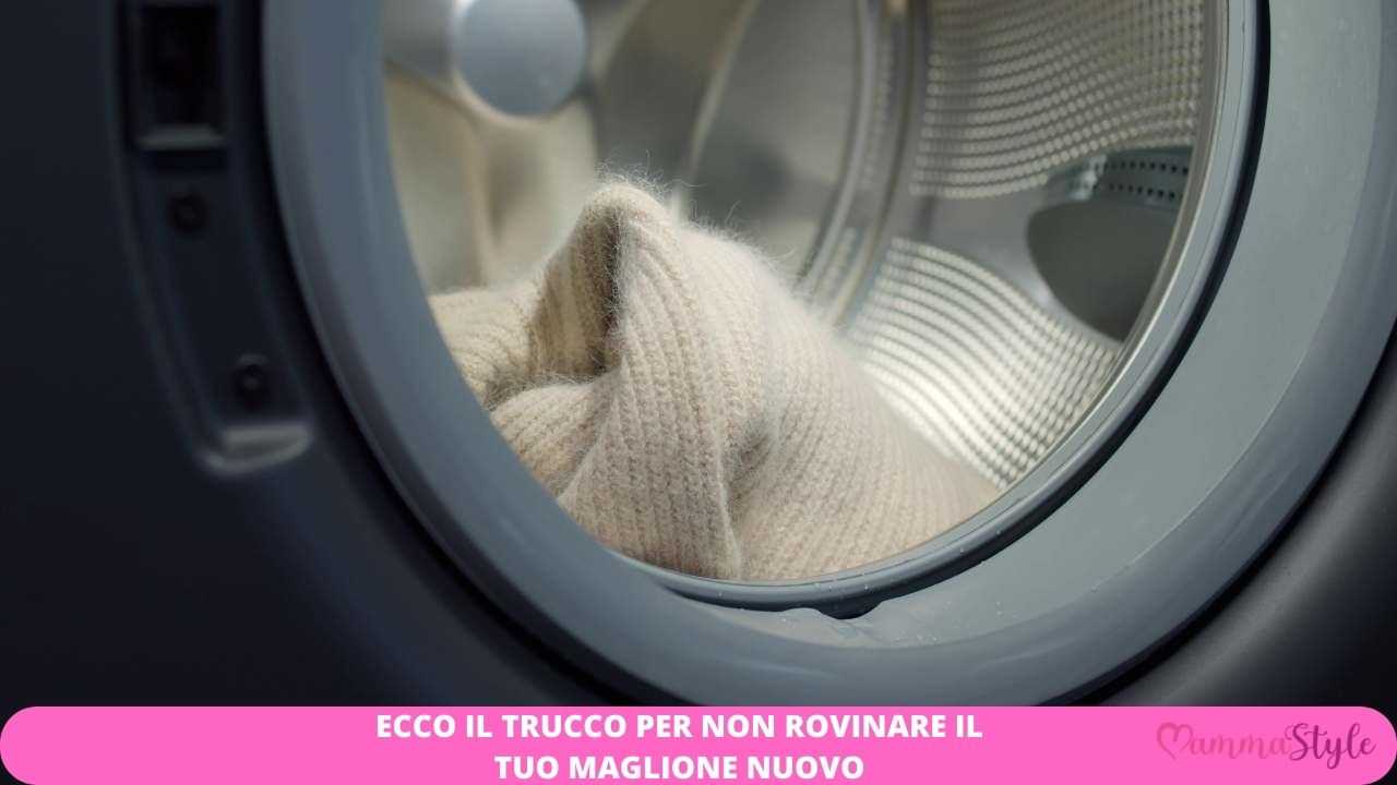 lavare maglione nuovo