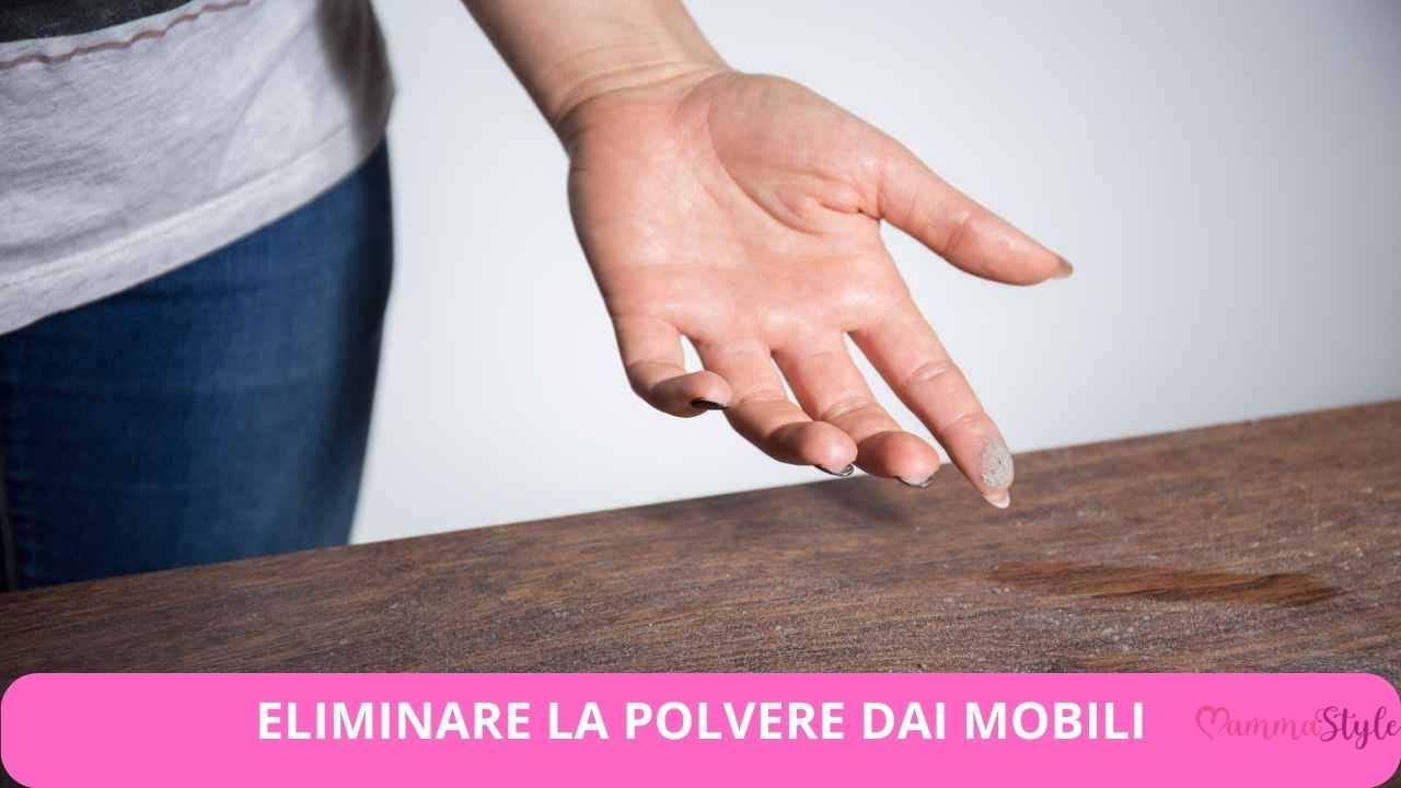 polvere sui mobili