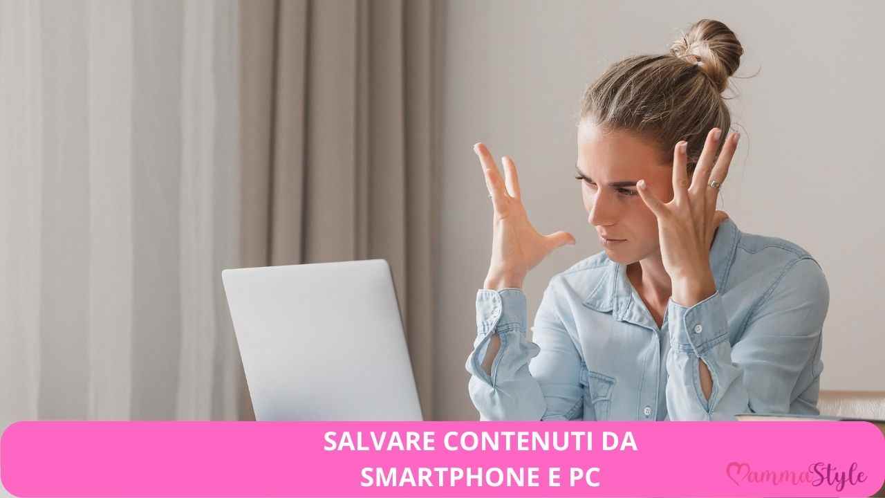 salvare contenuti