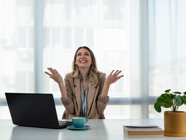 concentrato sul lavoro