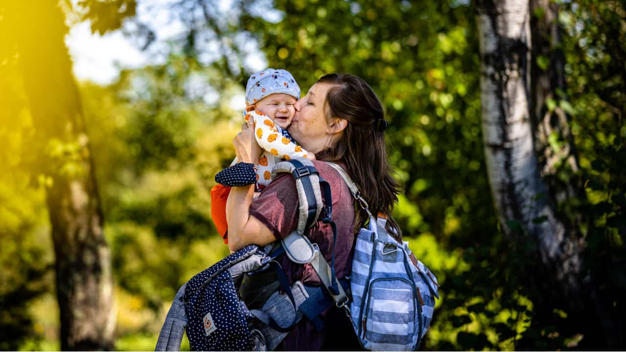 viaggiare bebè borsa 