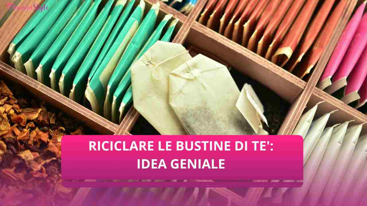 bustine tè riciclate