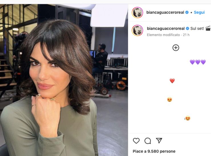 Bianca Guaccero bellissima sul set 