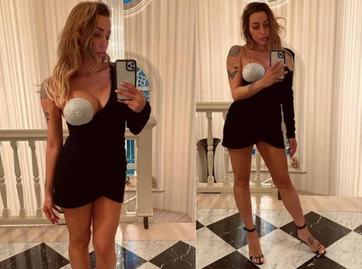 Karina Cascella abito bocciato Instagram 