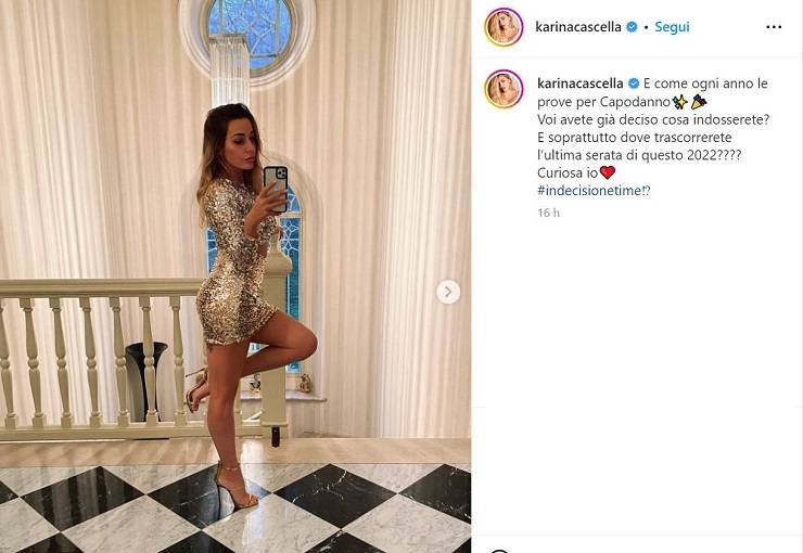 Karina Cascella: il suo look è favoloso